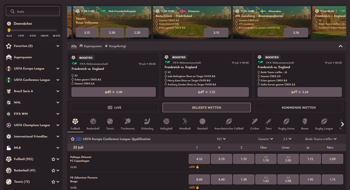 vicibet casino sport