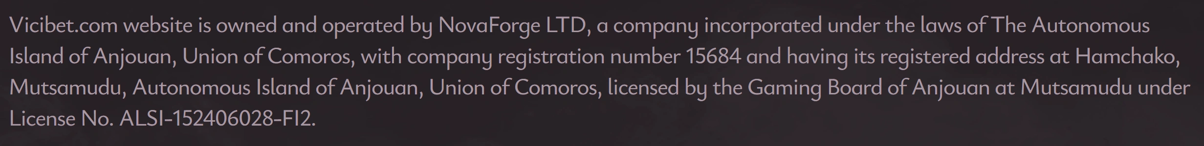 ViciBet Sicherheit und Lizenzen